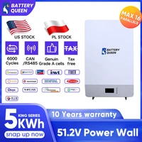 Power Wall 48V 100AH Lithium 5KW  LiFePO4 Battery Pack for Solar Energy Storage System Solution Grade A Batteries for UPS ESS