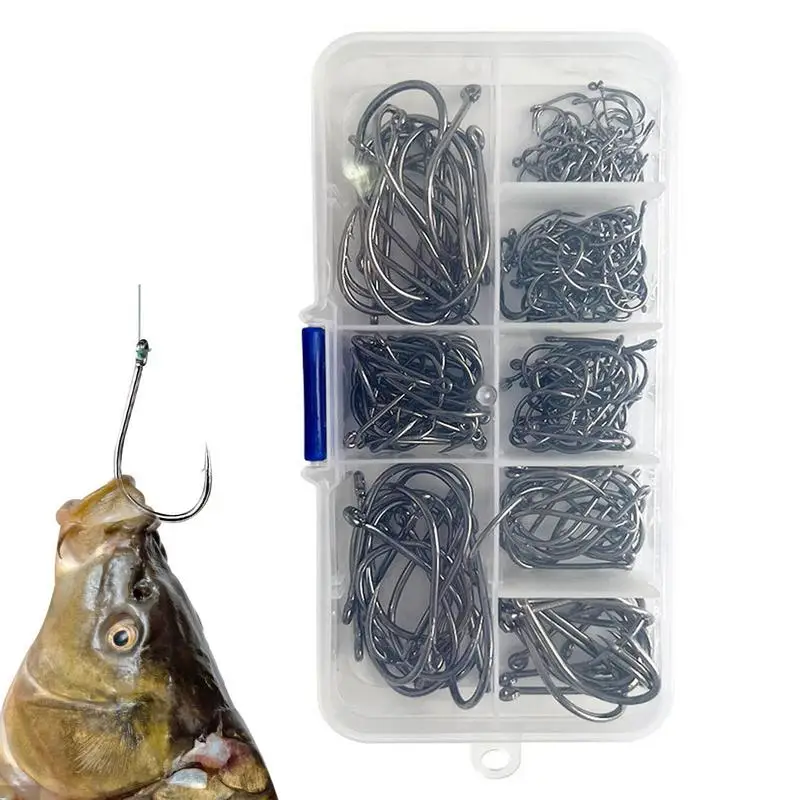 

220 шт., рыболовные крючки из высокоуглеродистой стали