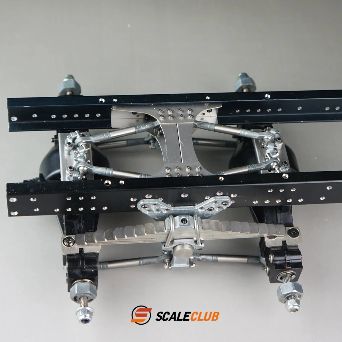 

Scaleclub 1/14 Tractor Mud Head Simulation Metal Two-axle Rear Suspension Qianqiu For Tamiya Lesu Rc Truck Trailer
