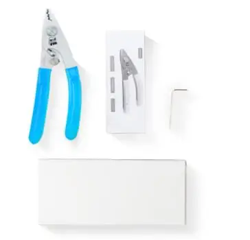 Stainless steel miller pliers fiber stripping pliers adjustable three-port stripper leather wire jumper stripping pliers