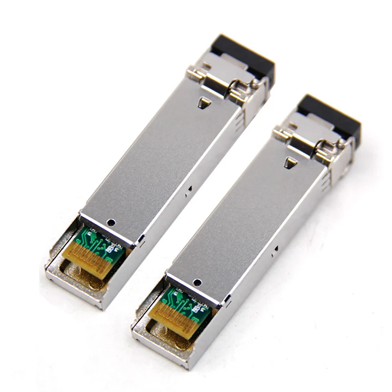 1Pair Gigabit SFP Module SM LC 3/20/40/80KM 1.25G Bidi Single Mode Fiber Optical Transceiver Compatible with Cisco Switch