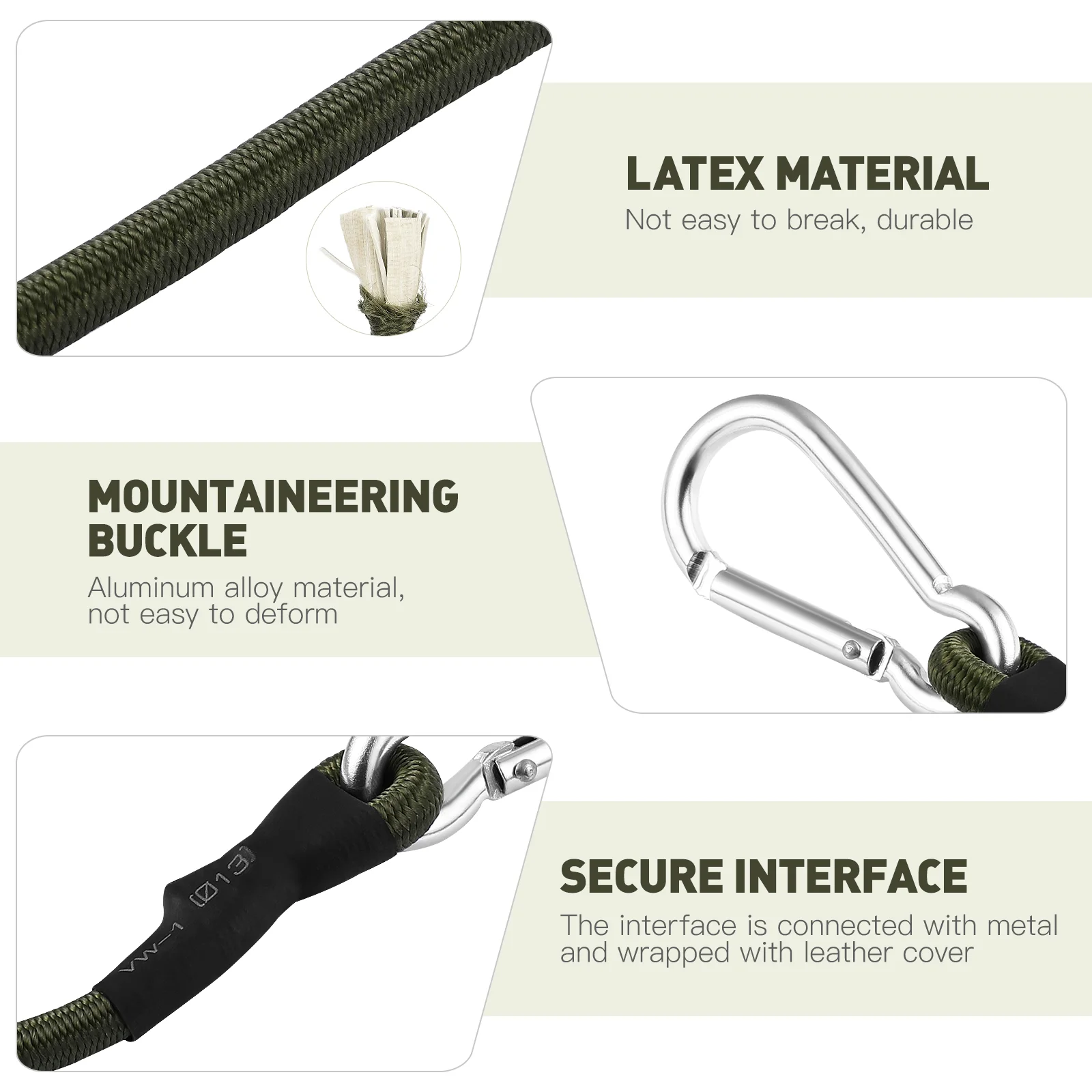 4-х шт. сверхмощные карабины для банджи с крючками эластичные ремни уличного