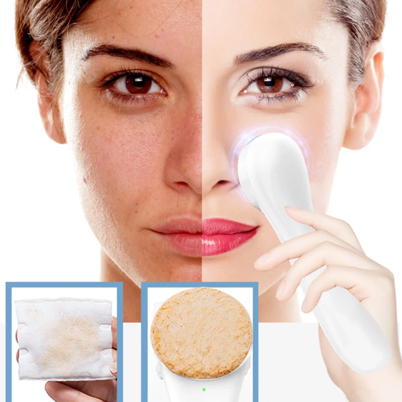 

Electric Anti-wrinkle Whiten Ionic Face Cleaner Massager Wihte Facial Cleanser Scrub Brush Face Roller Ion Vibrating