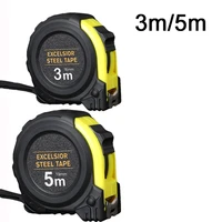excelsior steel tape measures 3m16mm 5m19mm thickened self locking rubberized woodworking tool ruler precise and clear tool