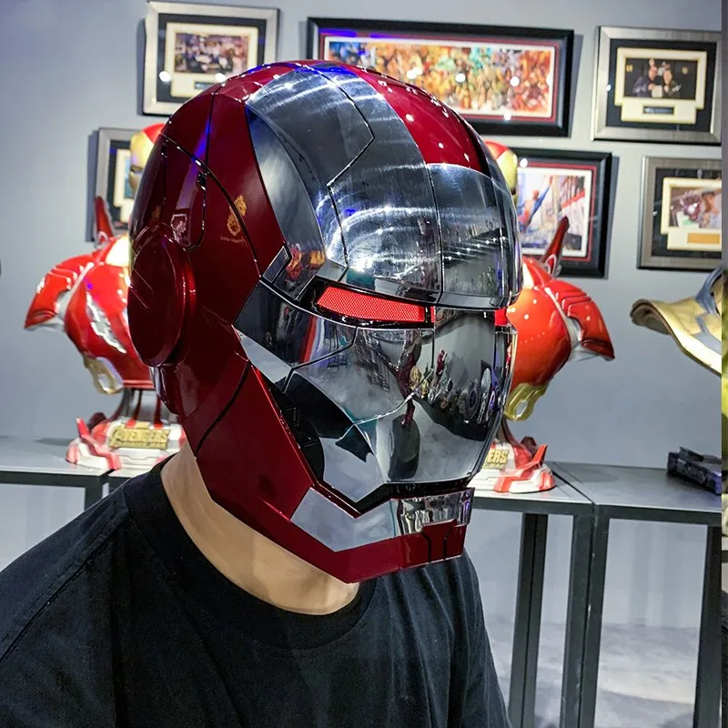 Шлем Железный человек Marvel 1:1 Mk5 с голосовым управлением глазами и подсветильник