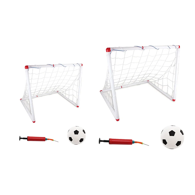 

Съемная портативная детская игрушка для футбола, набор футбольных мячей с насосами, Спортивная тренировочная игрушка для игры в мяч в помещ...