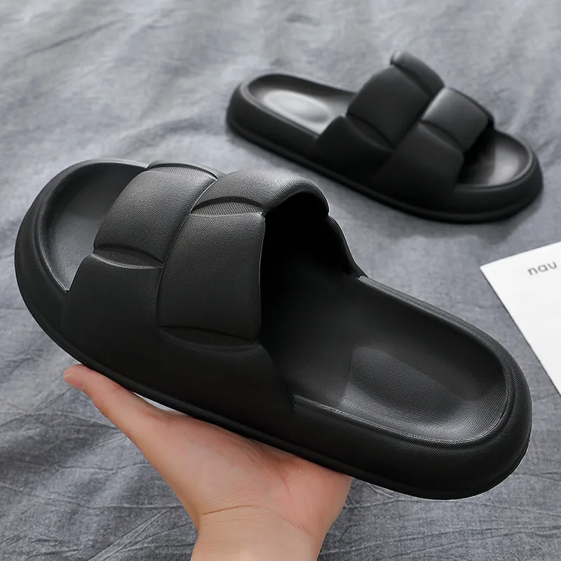 Home Slippers Cloud Woman Summer Beach Slides Indoor Soft Sole Non Slip Eva Sandals Men Male Funny Flip Flops 2023 New Trend