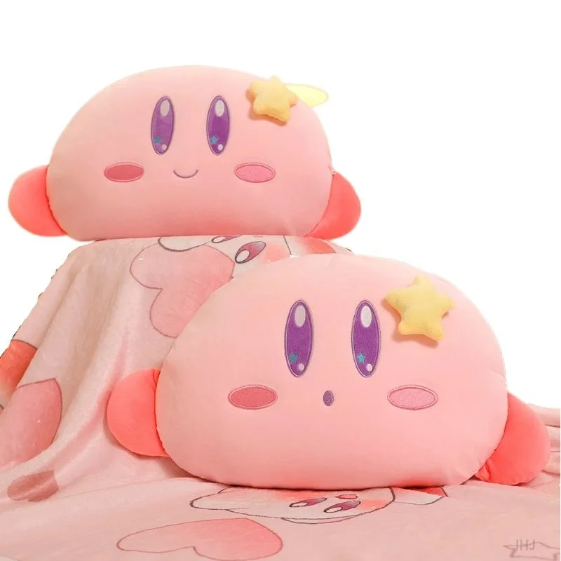 

New Anime Kawaii Cute Star Kabi Pillow with Blanket Stuffed Peluche Plush Quality Cartoon Toys Great Xmas Birthday Gift For kids