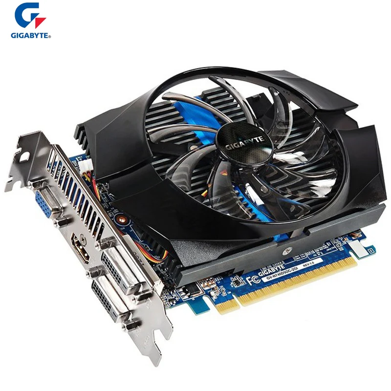 

Gigabyte Video Card GV-N740D5OC-2GI GDDR5 Graphics Cards for nVIDIA Game Desktop Cards GT 740 GT 740 2GB Hdmi Dvi 5000MHz Used