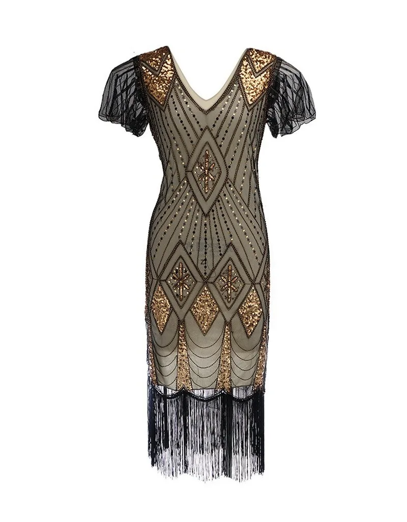 

Custom made colors styles Women's Fashion 1920s Flapper Dress Vintage Great Gatsby Charleston Sequin Tassel 20s Party Dress