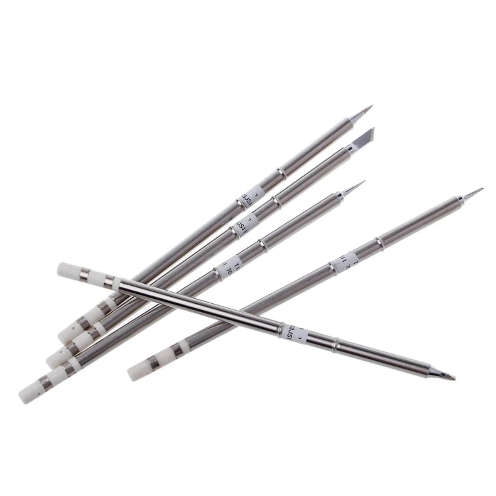 

5 Pcs T12 Soldering Iron Tips 150mm Metal For 950D 202 942 Soldering Station Welding Equipment Tool Welder Tools Accessories