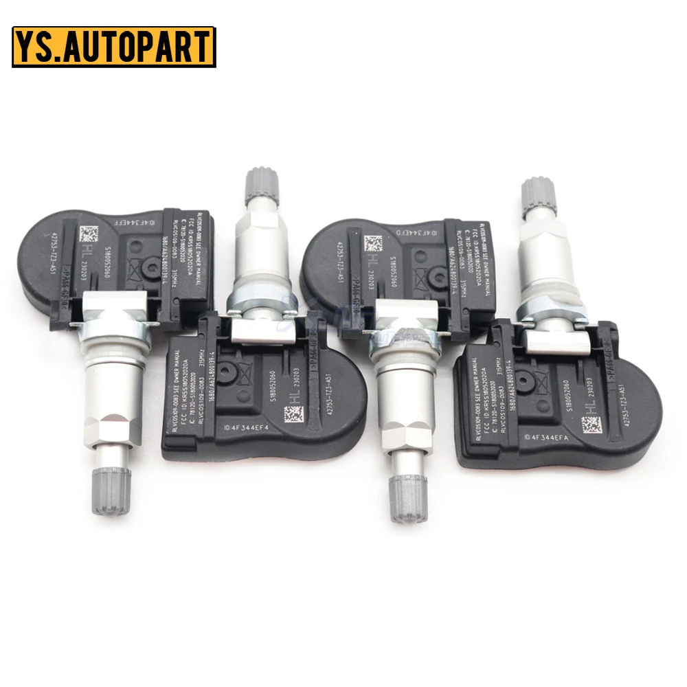 42753-TZ3-A51 автомобильные TPMS датчики давления в шинах для Acura Ilx Mdx Rdx Tlx 2014-2020 315 МГц 42753-TX4-A512-M1 42753TZ3A51