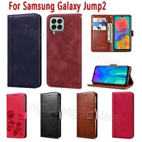 sm m336k cover for samsung galaxy jump2 case flip leather wallet magnetic card protective book for samsung jump 2 case bag coque