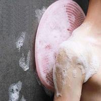 2022 non slip bathroom mat anti skid back massage mat silicone bath mat foot massage pad foot washing brush