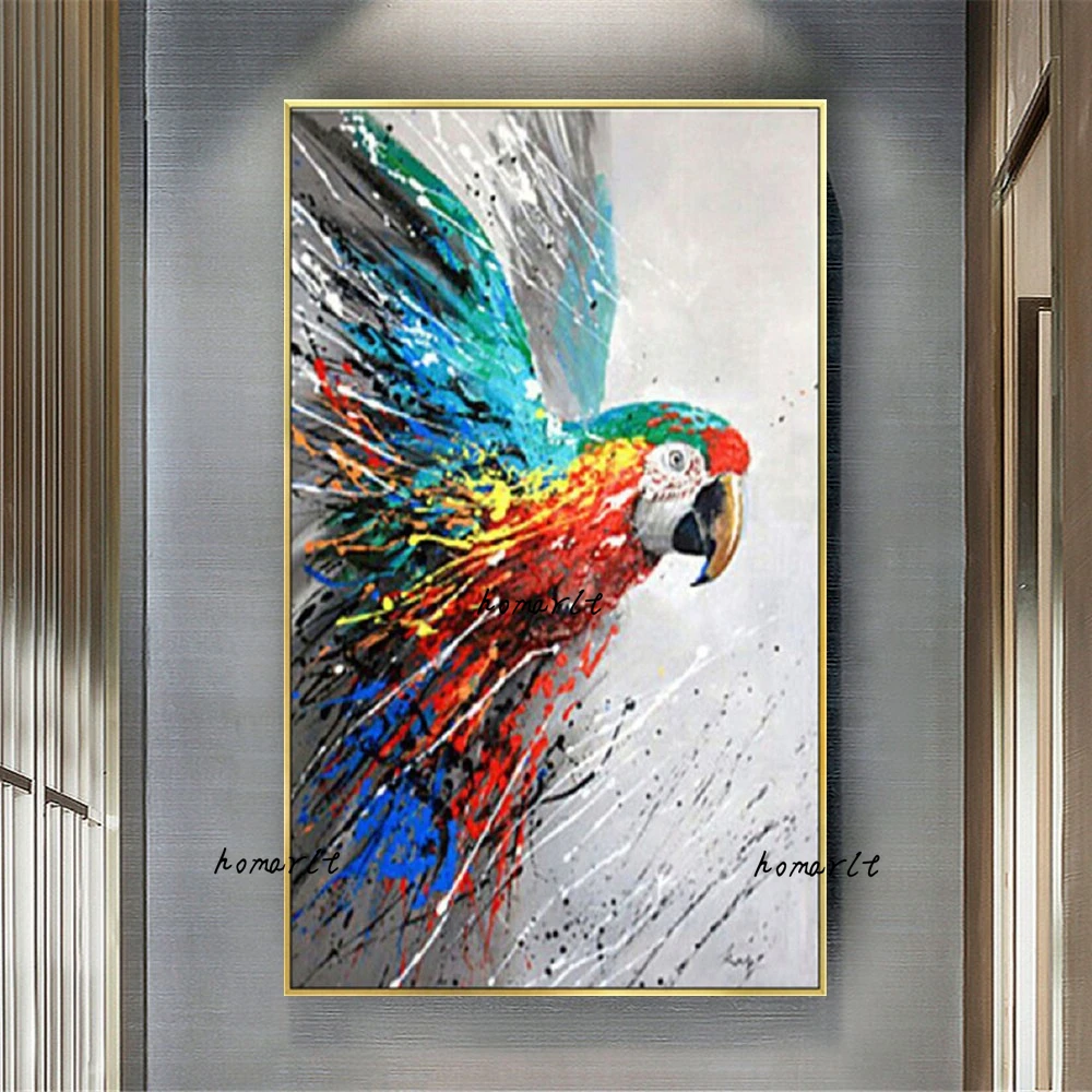 

Абстрактный цвет животное птица настенное Искусство Картина на холсте картины Декор Гостиная Детская комната
