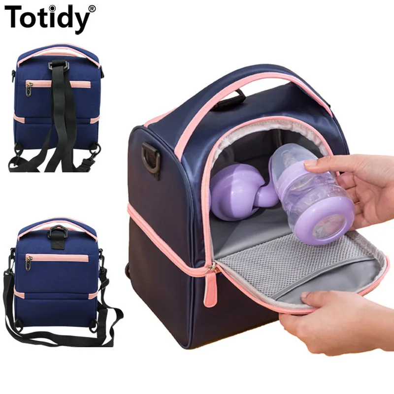 

Picnic Preservation Lunch Bags Drink Milk Insulation Bag Multifunction Feeding Bottle Backpack Baby Food Breast Pump Thermal Bag