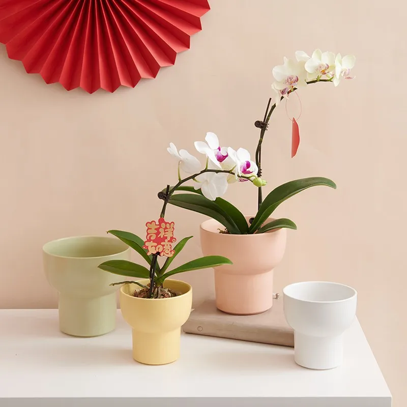 1 шт., керамический цветочный горшок странной формы