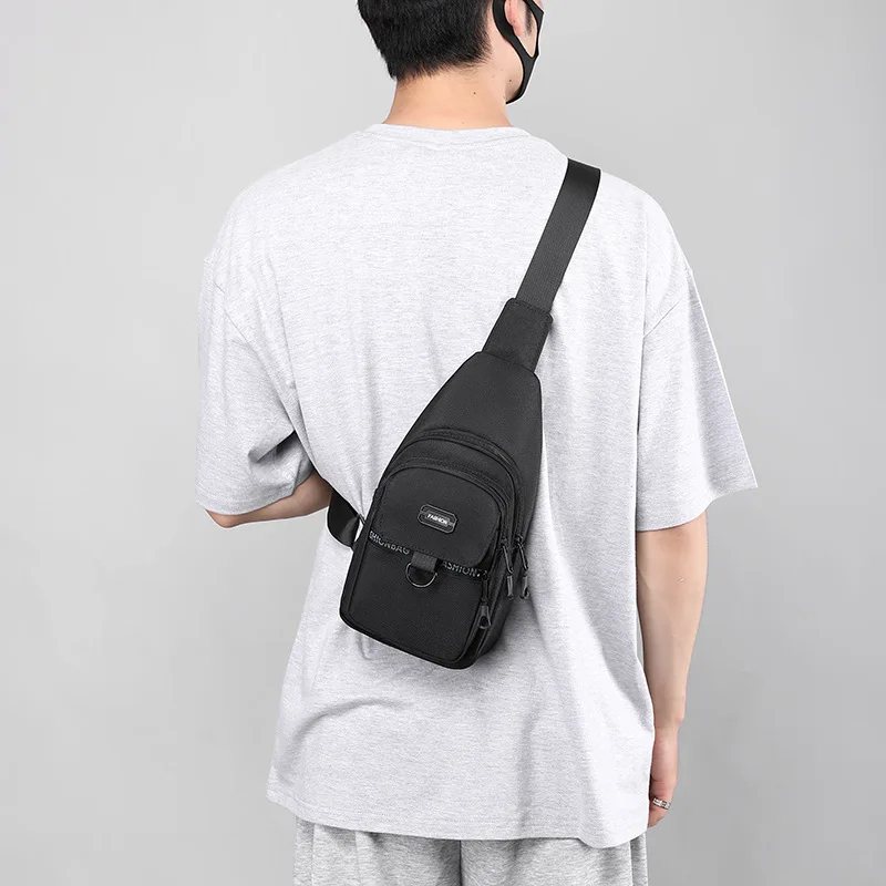 Fashion Anti Theft Chest Bag Male Outdoor Sports Water Bottle Bag Men Crossbody Bags Shoulder Bags Birthday Gift for Husband