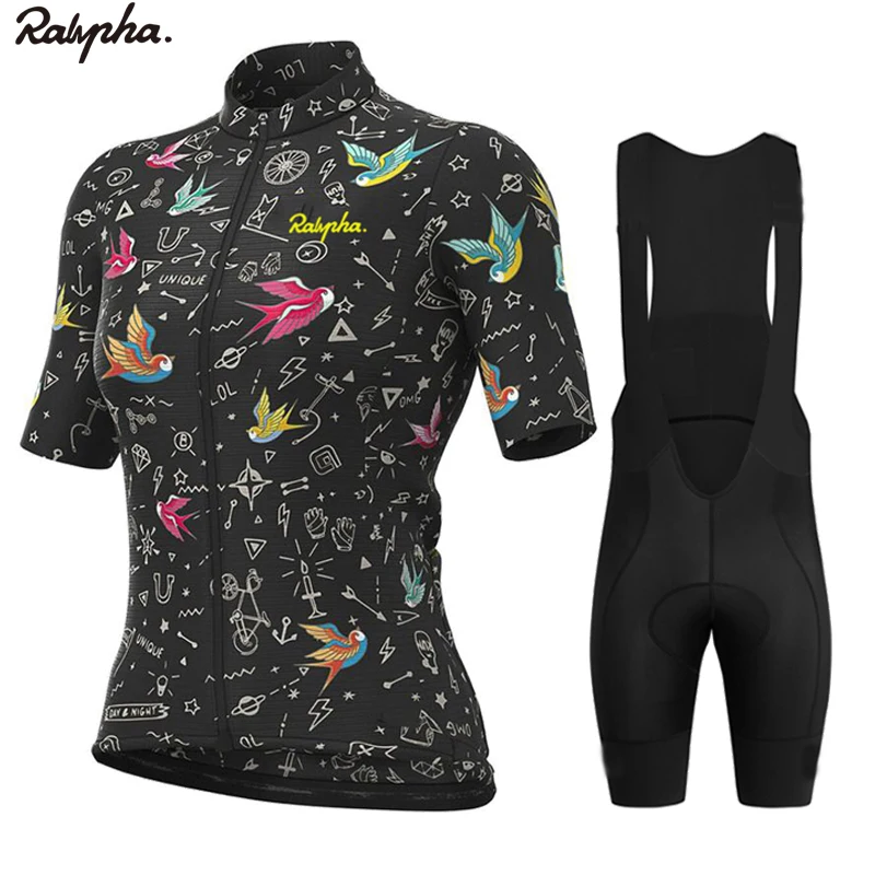

Rapha Women's Cycling Jersey 2022 New Cycling Jersey Bib Set Gel Pad Mountain Cycling Jersey Set Outdoor Mountain Cycling Jersey