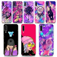 brightly colored overlay clear phone case for samsung a70 a50 a40 a30 a20e a10 a02 note 20 10 9 8 plus lite ultra 5g tpu case