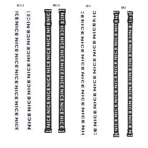 Women Girls Decorative Embroidery Nice Letters Bra Straps Replacement Sports Bra
