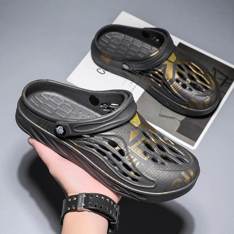 2023 Summer Big Size 48/49 Men Slippers Big Size Sandals Men Male Casual Shoes Fashion Luxury Sandals Comfort Home Soft Slippers