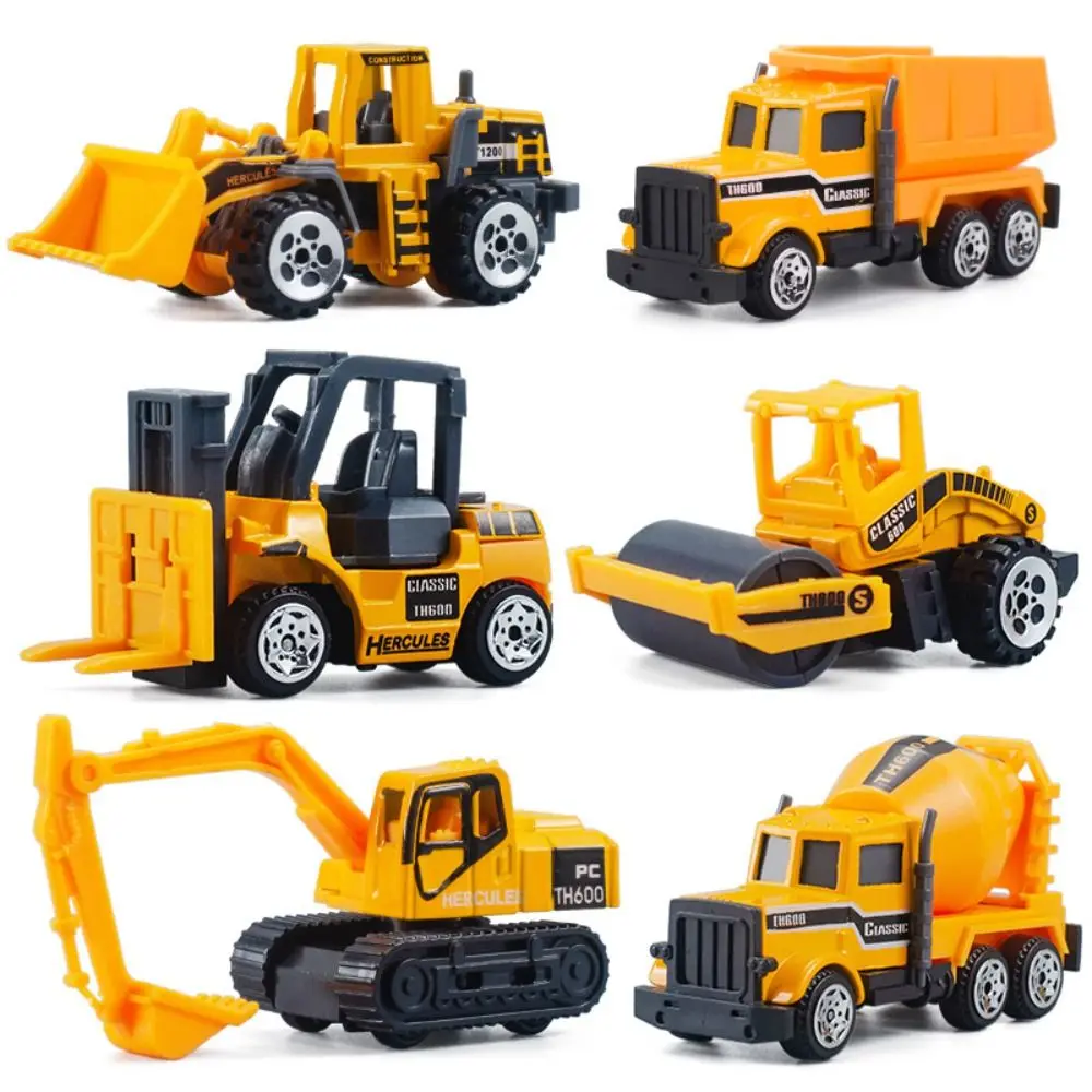 

Vehicles Toys Engineering Truck Hoist For Children Road Roller Excavator Bulldozer Pullback Car Models Construction