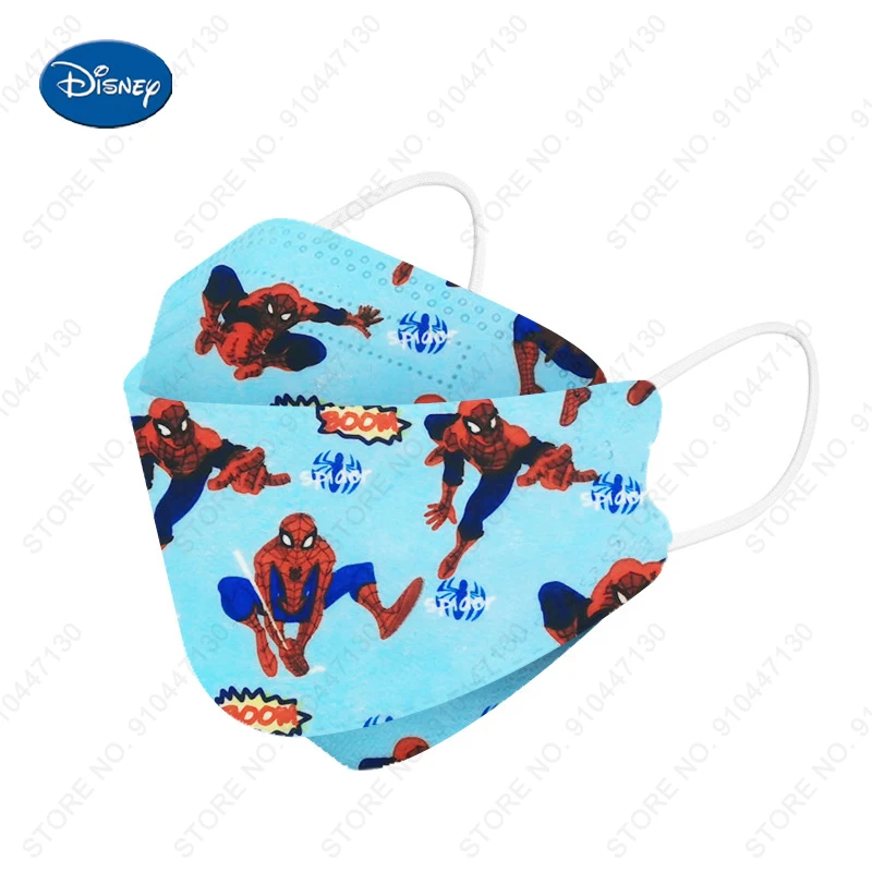 Детская маска Disney kn95 20-200 шт./упаковка 4-слойная защита Пылезащитная дышащая