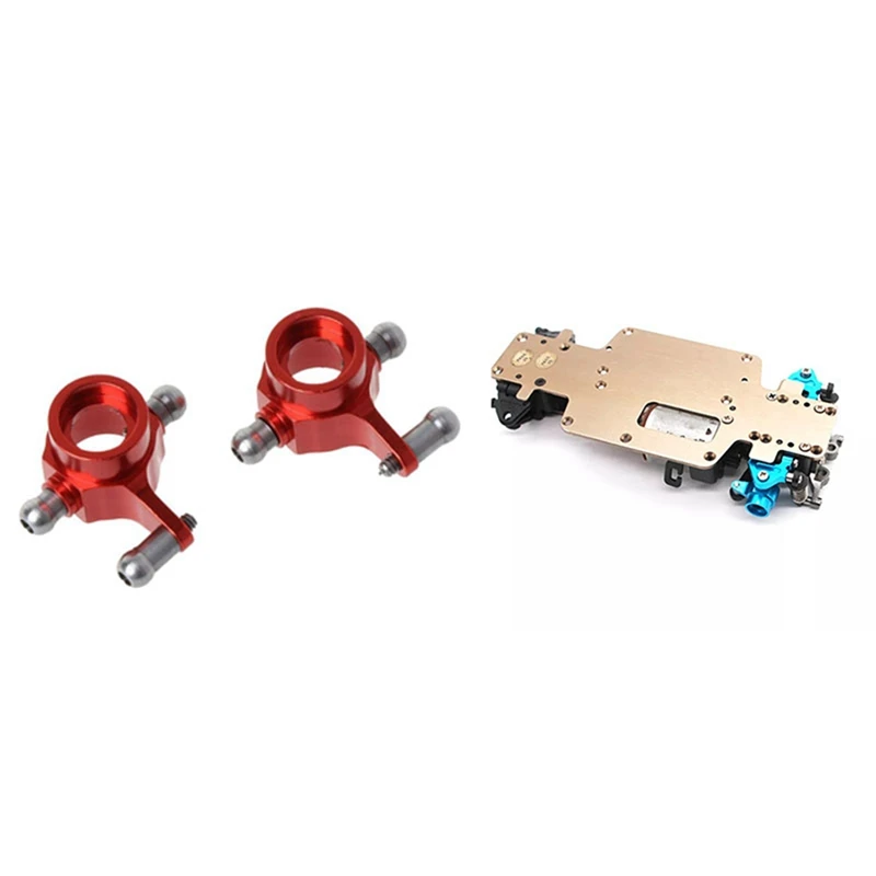 

2 Set RC Car Part: 1 Set Steering Cup Swing Arm Shock Absorber Plate Set & 1 Set Shock Absorber Damper Oil Filled Type