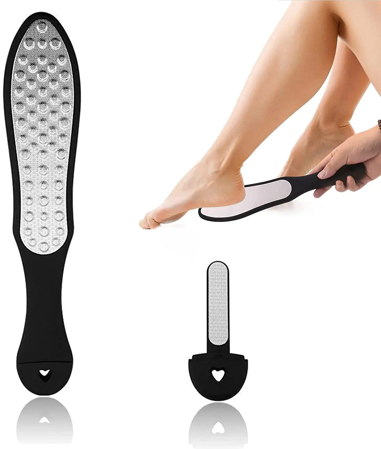 

Sdatter Double Sided Pedicure Foot Rasp Scrubber Grater Dry Rough Dead Skin Callus Remover Scraper Feet File Foot Care Tools