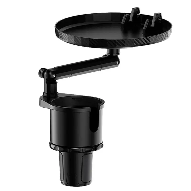 

Регулируемый автомобильный поднос с держателем для телефона вращающийся на 360 градусов Автомобильный поднос для еды и питья в автомобиле SUV Trucks