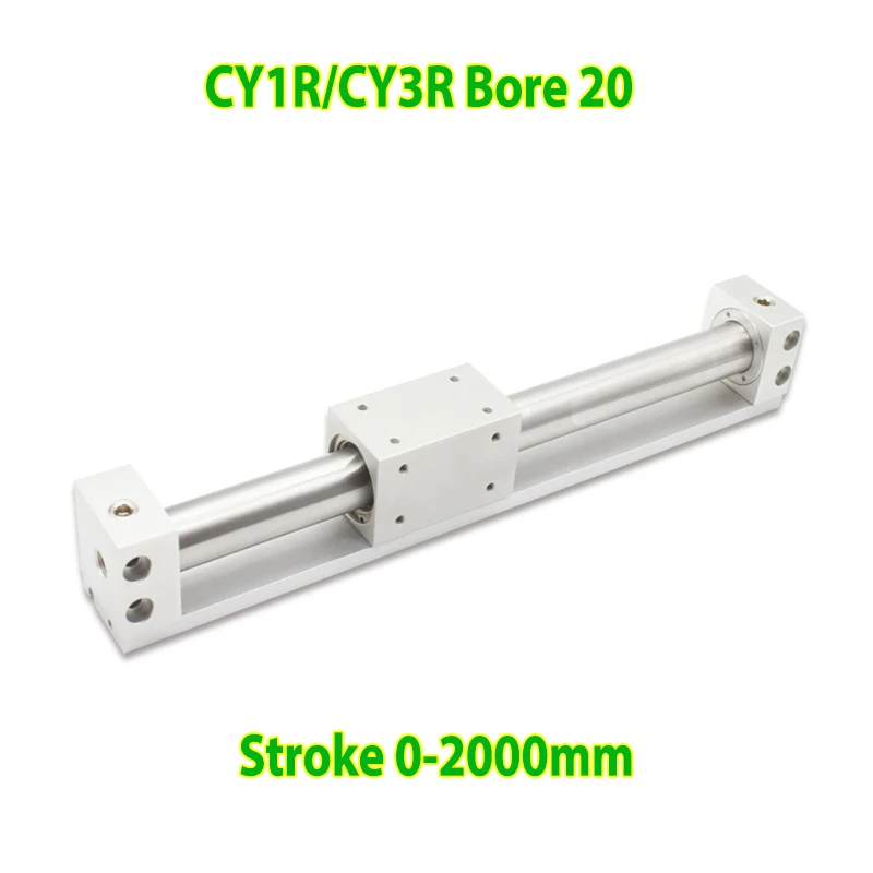 

CY1R CY3R Series 20mm Bore Direct Mount Type Magnetically Coupled Rodless Cylinder