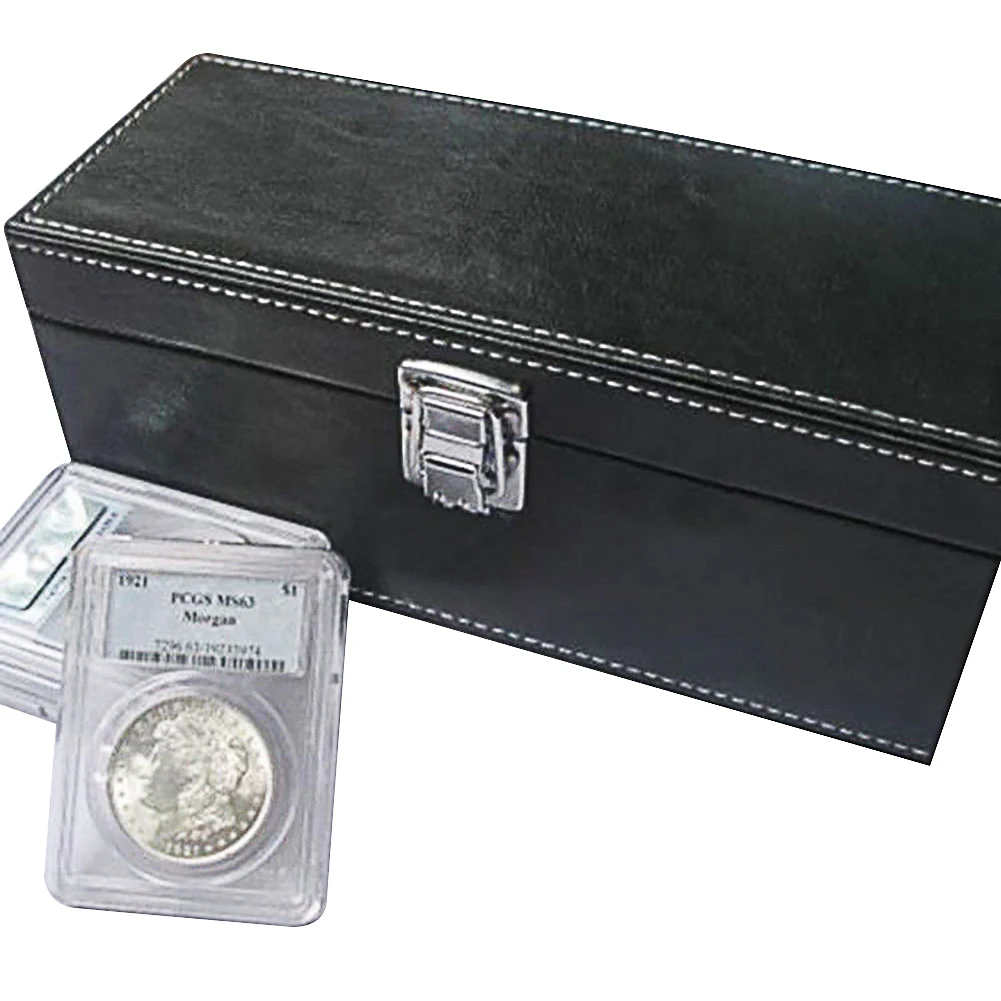 20 шт. чехол из искусственной кожи для NGC PCGS ANACS сертифицированный держатель монет