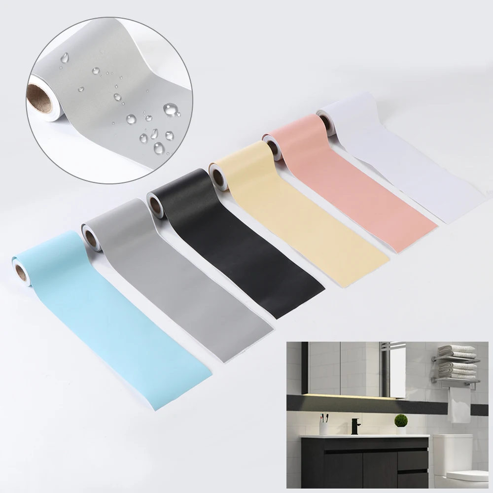 

Самоклеящиеся ПВХ обои 5 м для линии талии, водонепроницаемые виниловые наклейки, наклейки для украшения гостиной