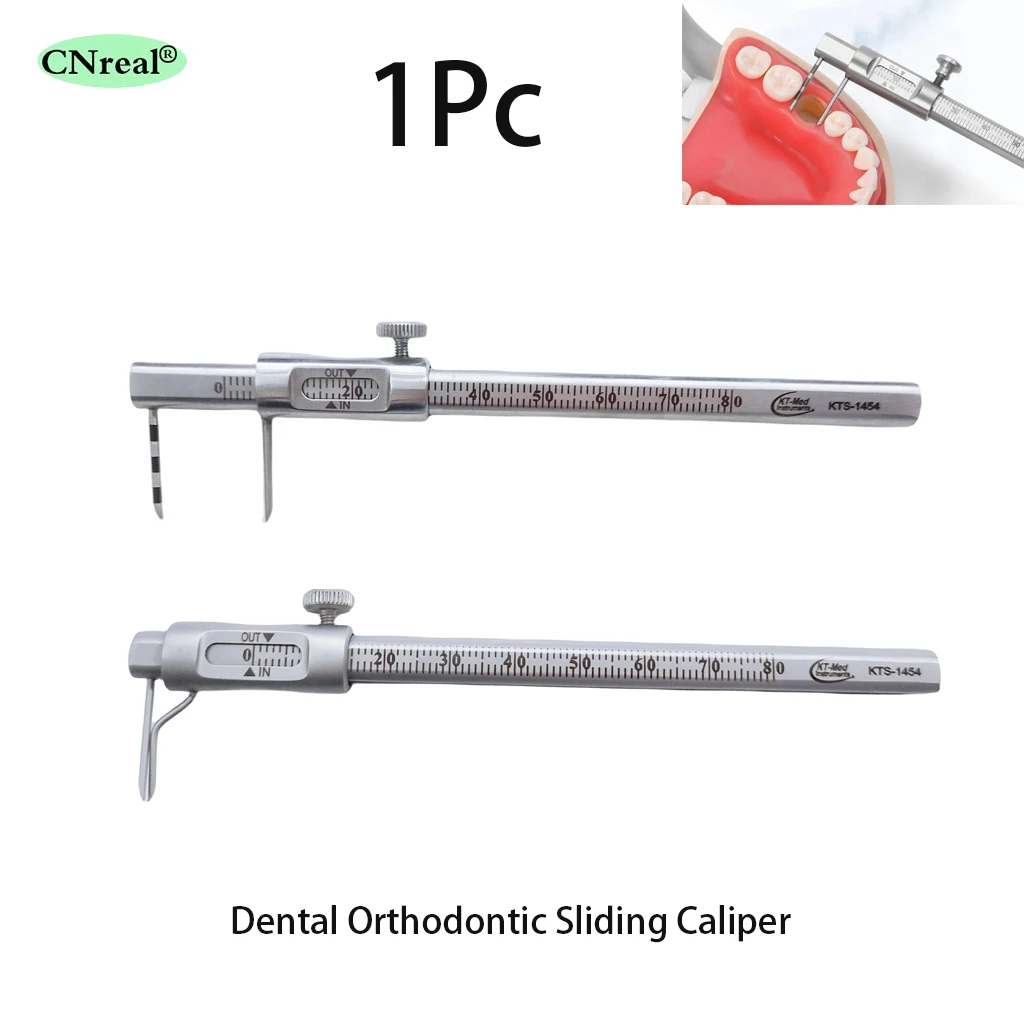 

1 шт. стоматологический ортодонтический скользящий штангенциркуль имплантат измерительная линейка 0-80 мм двойная шкала круглый локоть прямая головка стоматологические инструменты