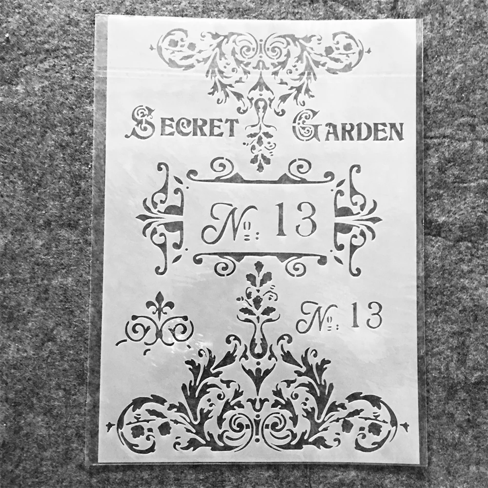 

A4 29cm Garden Flower DIY Craft Layering Stencils Wall Painting Scrapbooking Stamping Embossing Album Decorative Template