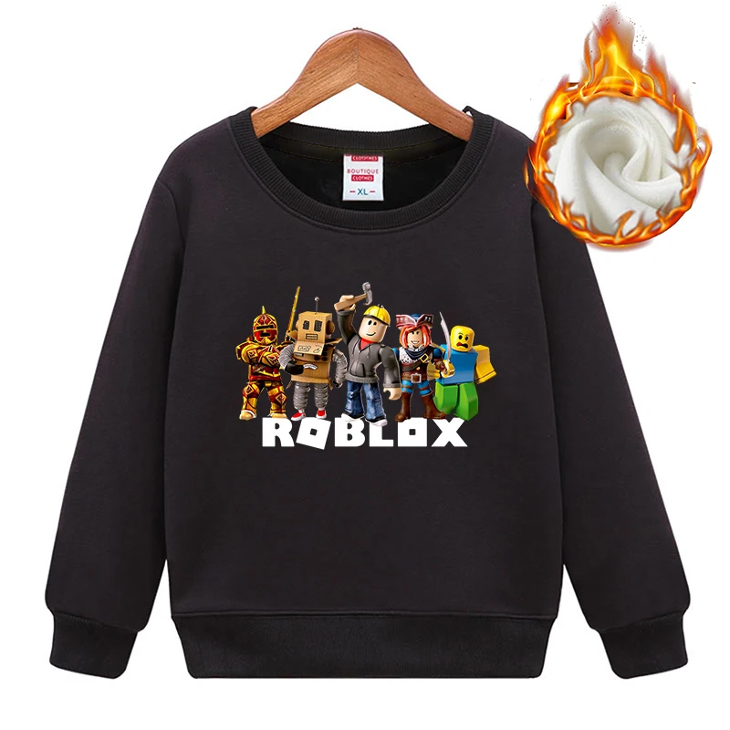 Свитеры Roblox детская Рождественская одежда с длинным рукавом свитшот для