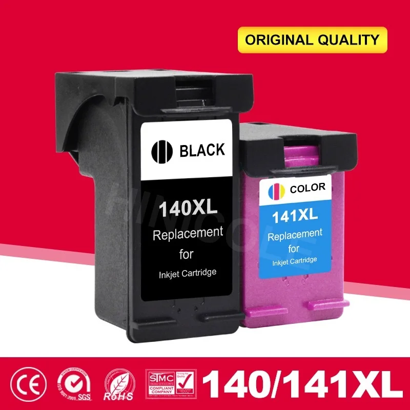 

NEW HINICOLE Re-Manufactured 140 XL Ink Cartridge Replacement for HP 140 HP140 for Photosmart C4583 C4283 C4483 C5283 D5363
