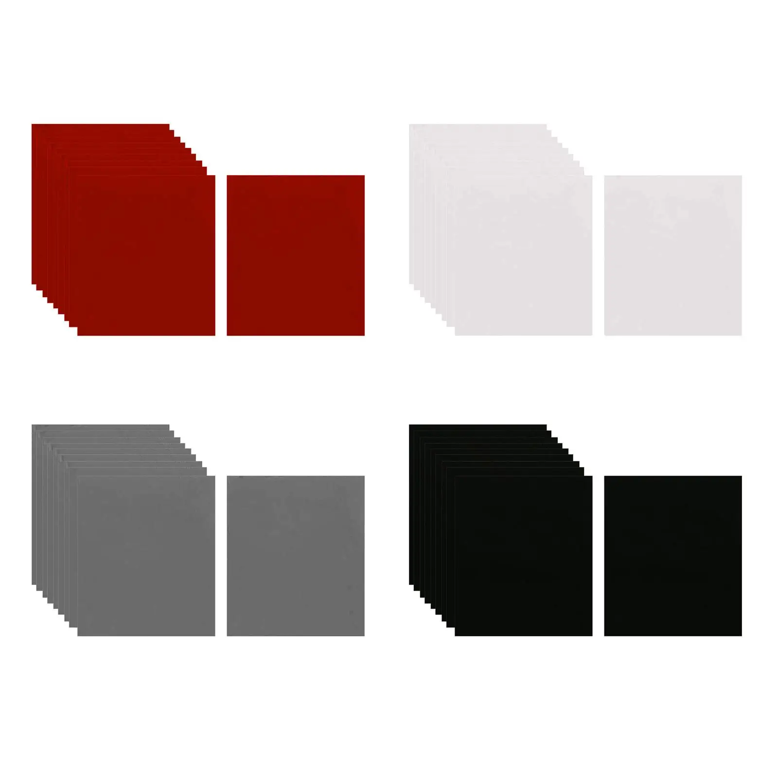 10 Упаковок Самоклеящейся Фетровой Ткани Бархатные Листы Водостойкая Липкая