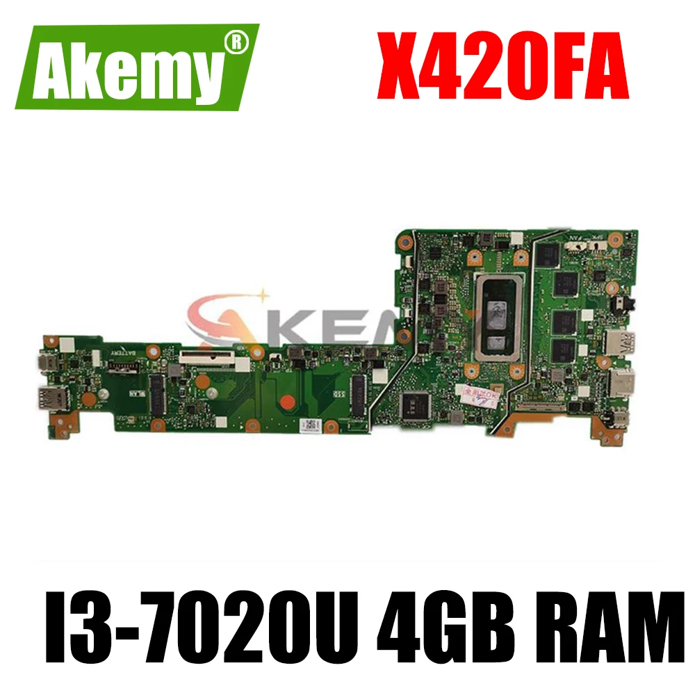 

Оригинальный телефон X420FA, VivoBook 14 X420FA X420F X420, материнская плата для ноутбука, быстрая доставка, телефон, ОЗУ 4 Гб