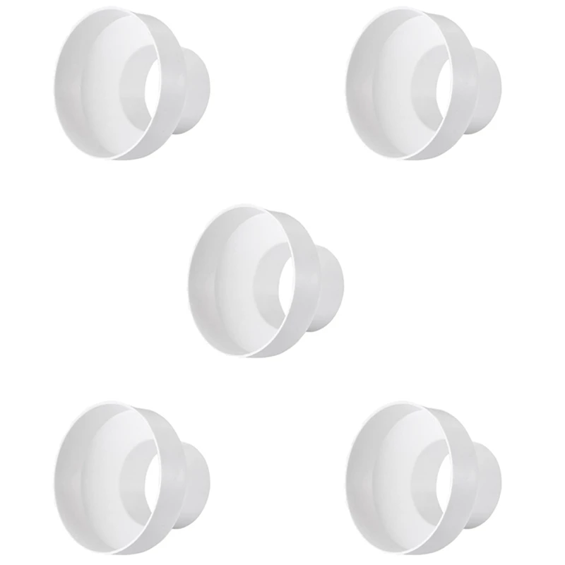 

5X Ventilation Pipe Reducer Adapter Pipe Air Duct Adapter Pipe Connector For Inline Ventilation System(150-100Mm)