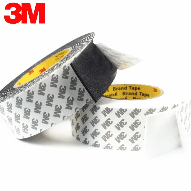 

3M Strong Double Sided Foam Tape Black White Eva Sponge Adhesive Tapes For Automotive Exterior Trim Parts Home Hardware
