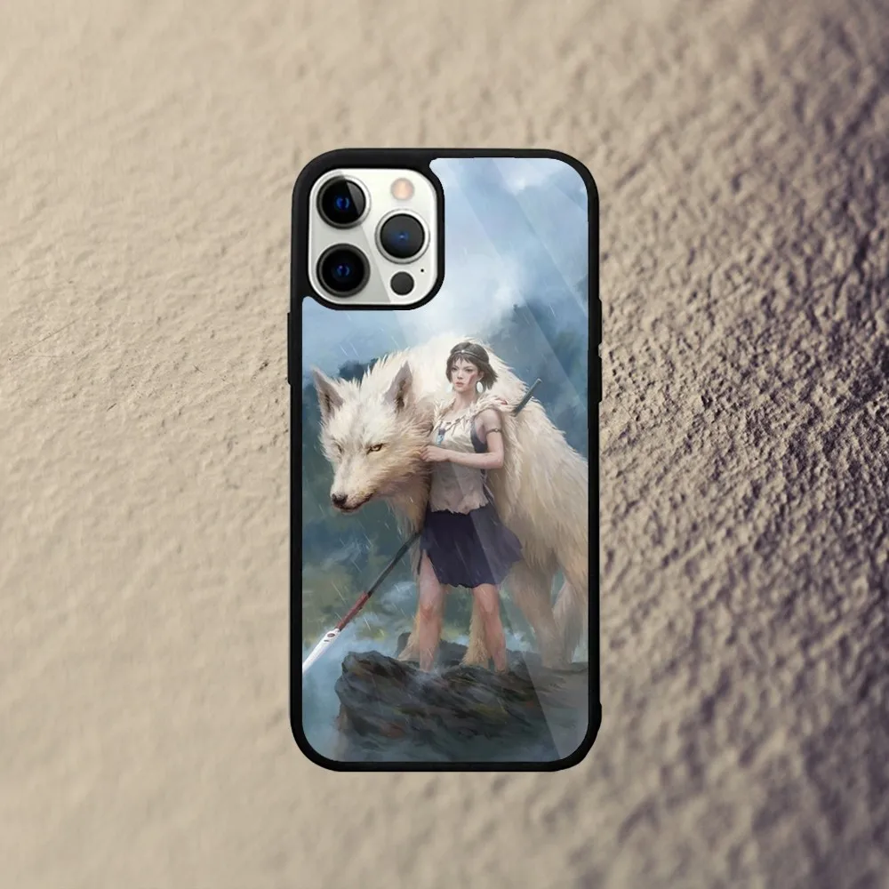 Чехол Для Телефона Anime M-Mononoke Hime iPhone 15/14/13/12/11/Plus/Pro/Max/Mini Magsafe — Совместимый С