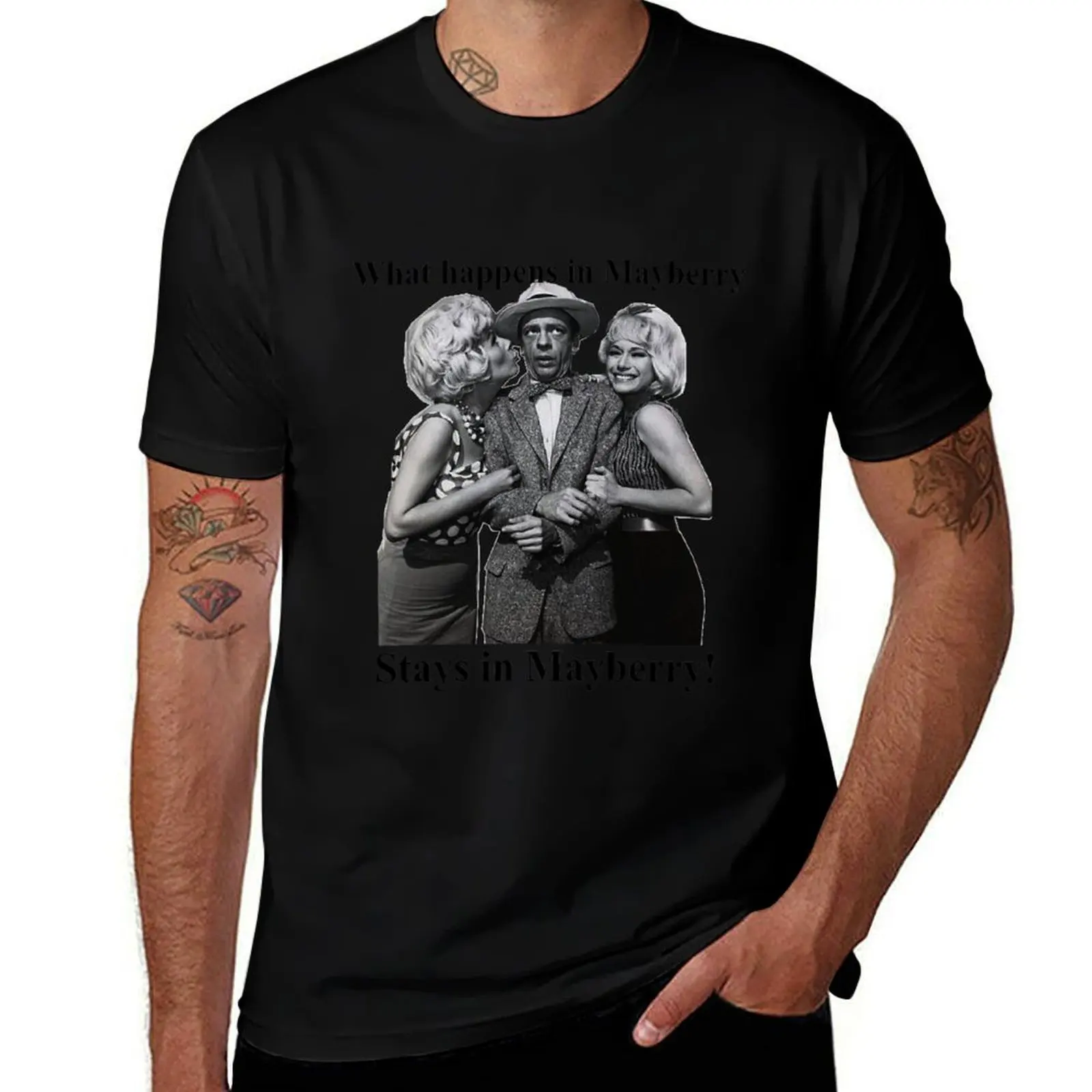Фото Футболка Andy Griffith Show, футболка Barney Fife, футболка Mayberry, забавная футболка для девочек, базовая однотонная футболка на все сезоны №1