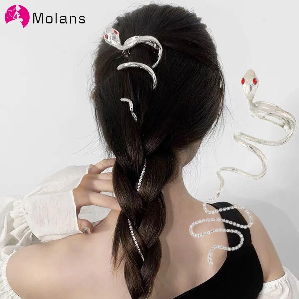 

Molans Plush Bunny Ears Hair Clip For Women New Fashion Chain Hair Claw Barrettes Hairpin Hair Accessories Headwear