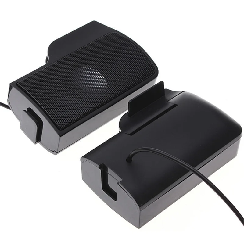 

1 Pair Mini Portable Clipon USB Stereo Speakers line Controller Soundbar for Laptop Mp3 Phone Music Player PC with Clip Fashion