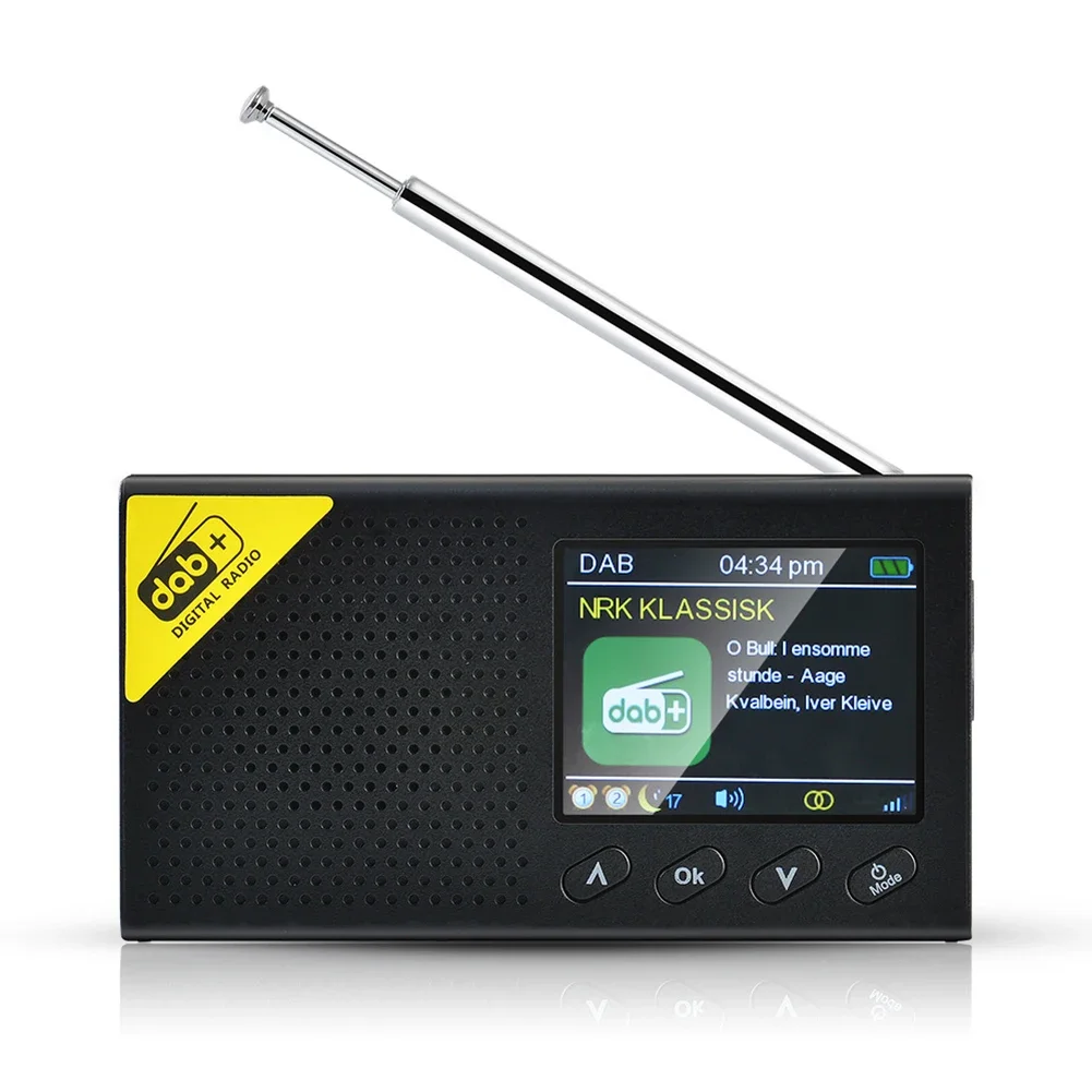 Фото Портативный цифровой радиоприемник DAB+, Bluetooth-совместимый плеер 5.0, FM-приемник, ЖК-дисплей, перезаряжаемый радиоприемник для домашнего автомобиля №4