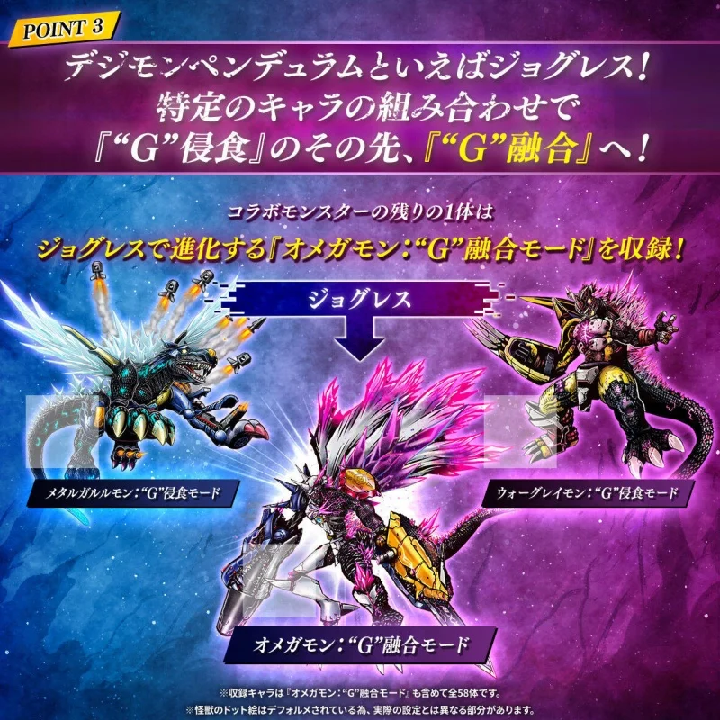 Фото В наличии PB Limited Edition BANDAI Digimon Pendulum COLOR Godzilla & Digimon Edition Omegamon 