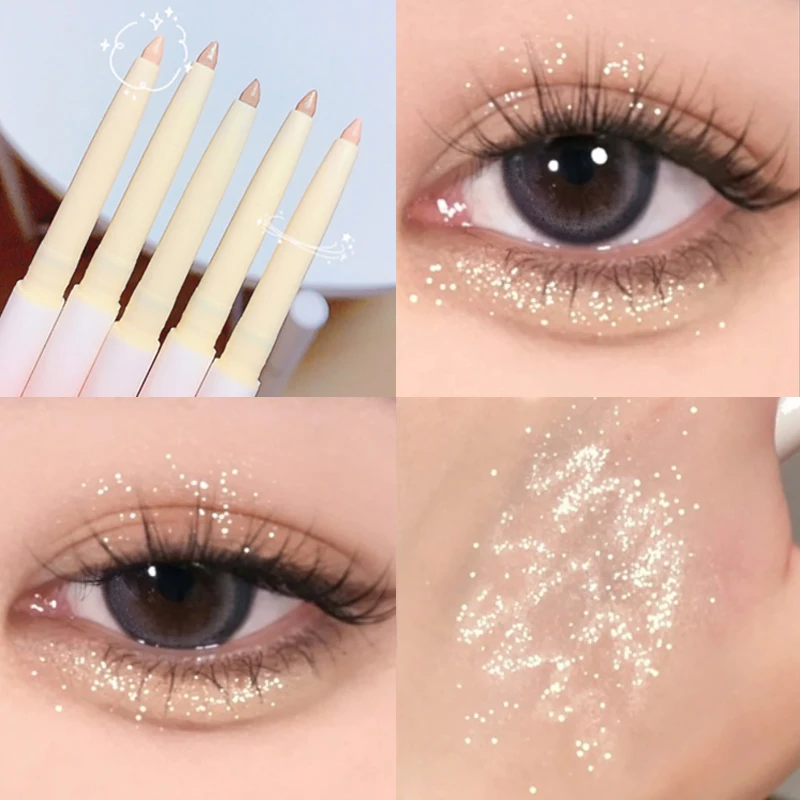 

Glitter Eyeshadow Lying Silkworm Pen Pearlescent Matte Eyeliner Pen Waterproof Highlight Brighten Shiny Eyelids Makeup Pencil