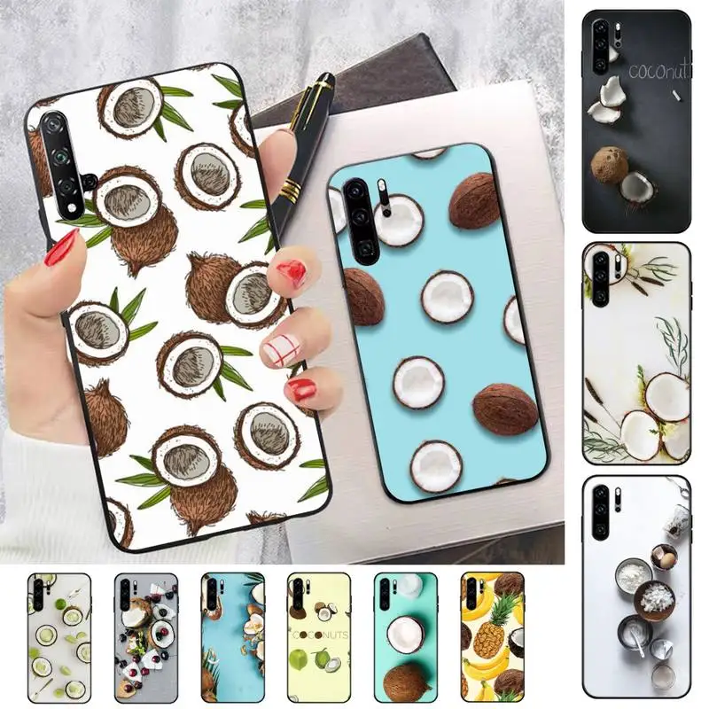 

Fruit Coconut Phone Case for Huawei P30 40 20 10 8 9 lite pro plus Psmart2019